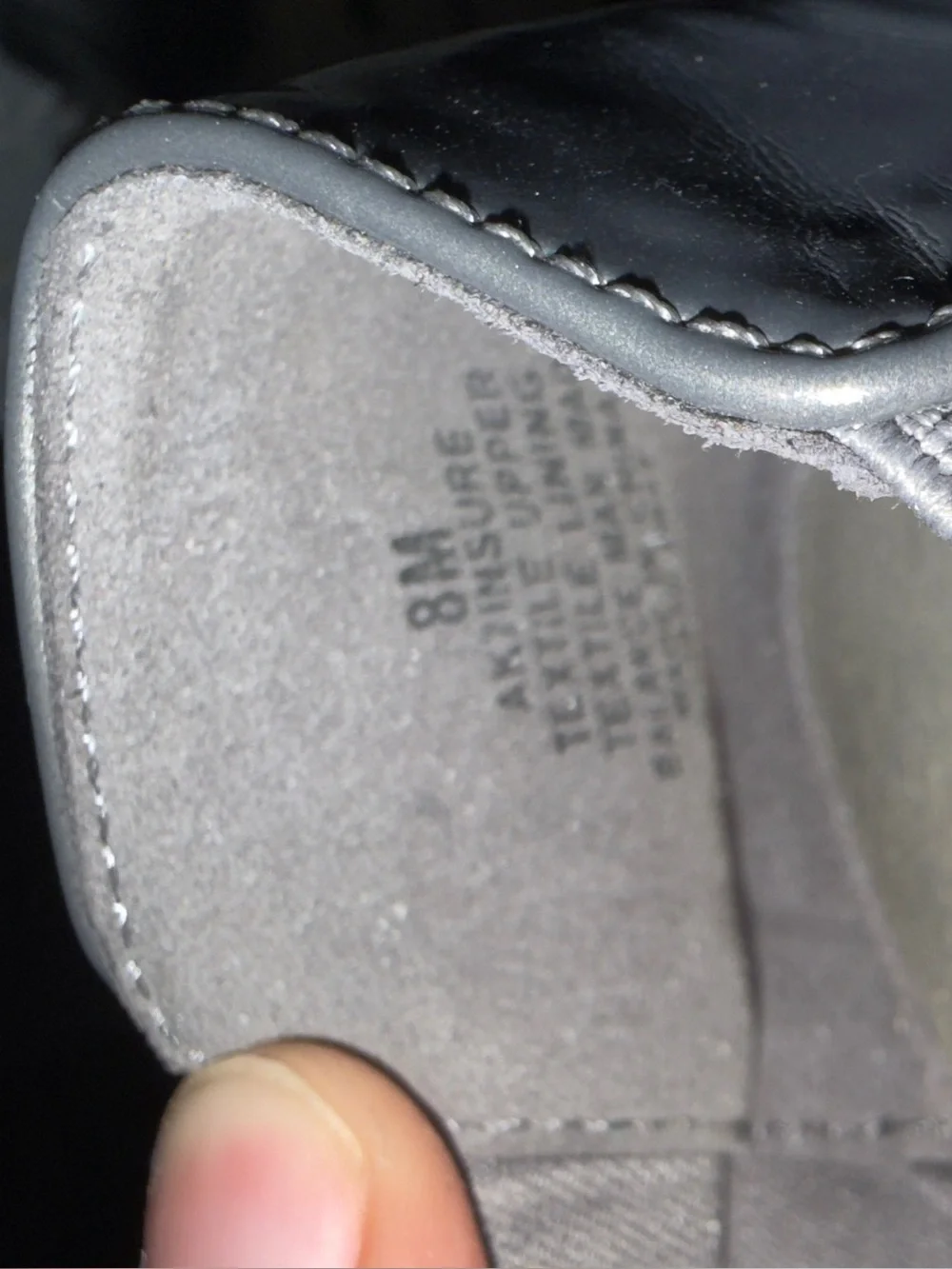 AK Sport Women's Glitter Ballet core Flats in Light Silver Gray